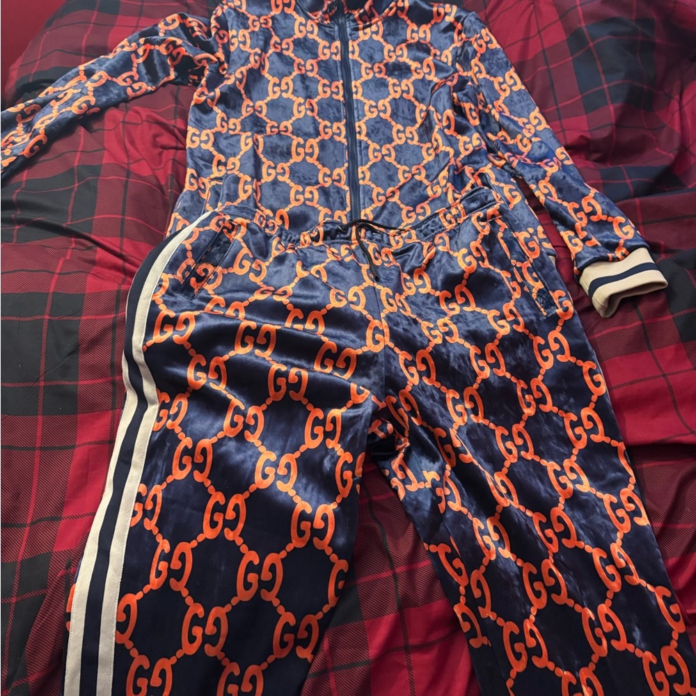 Gucci Blue and Orange with GG Monogram